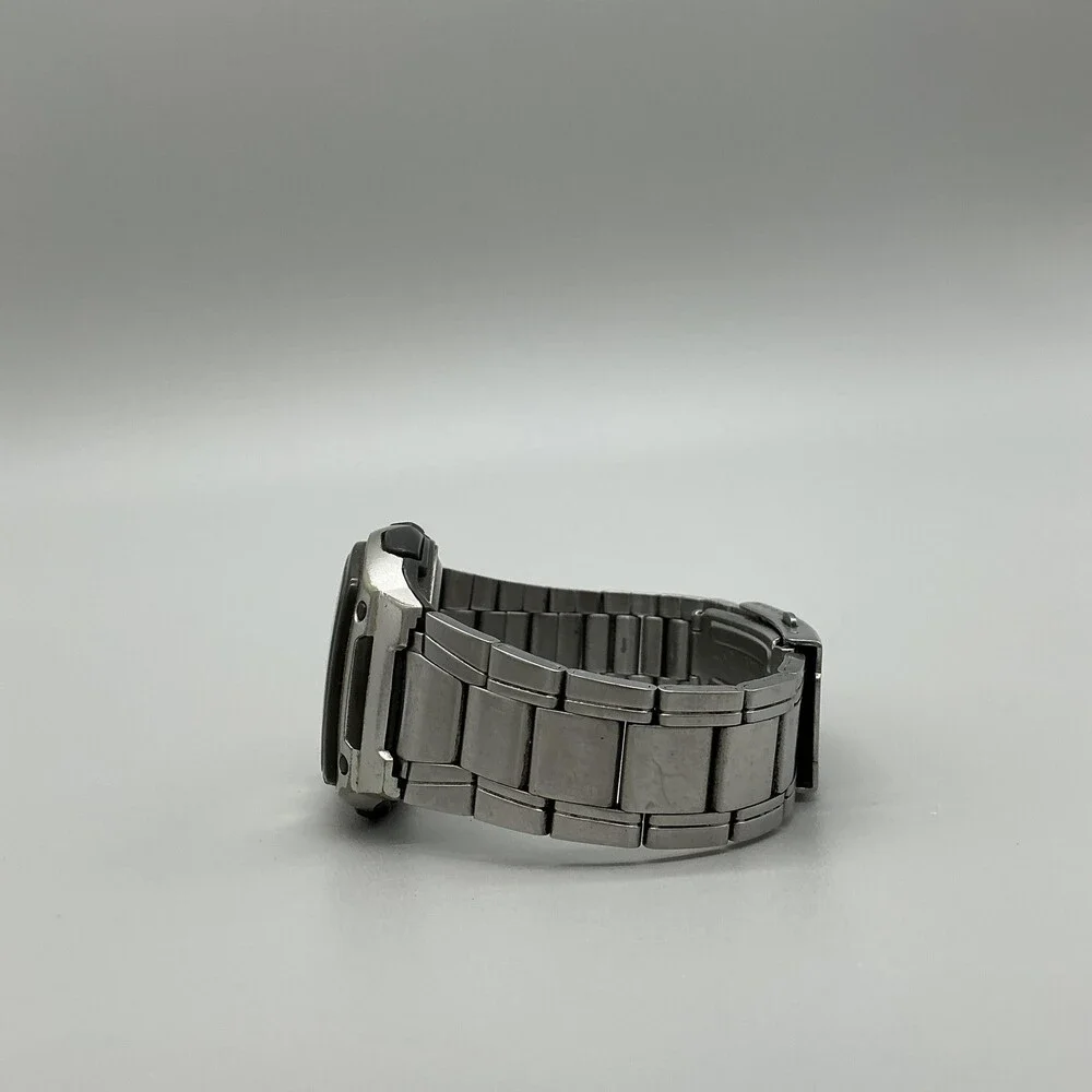 Casio 2747 AW-81 Telememo 30 Mens Watch 39mm Silver Dial Stainless Bracelet 7.5